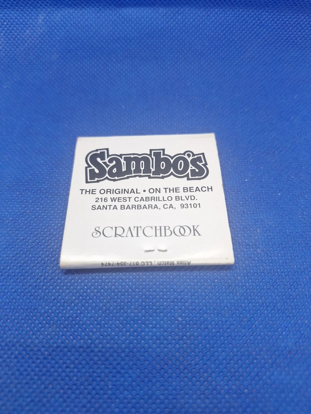 Vintage Sambo’s Scratchbook Notepad Santa Barbara Original Map Rare Unused